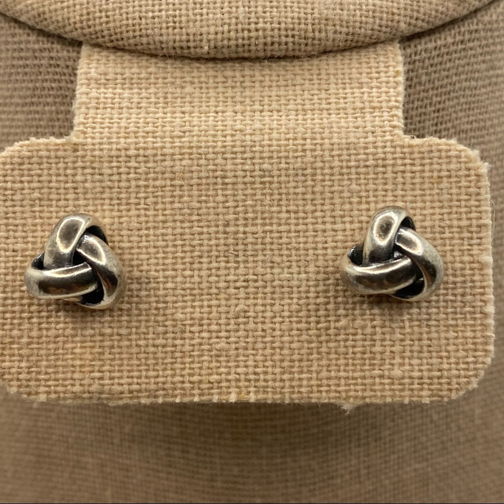 JAMES AVERY Woven Knot Sterling Silver Earrings